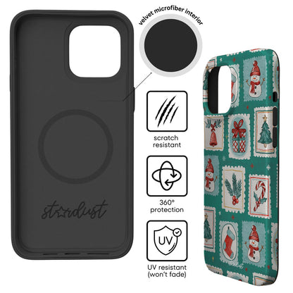 Santa's Stamps MagSafe iPhone Case