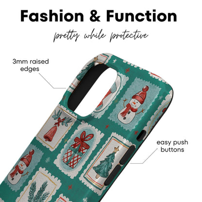 Santa's Stamps MagSafe iPhone Case