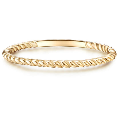 Schmaler Ring gold gedreht