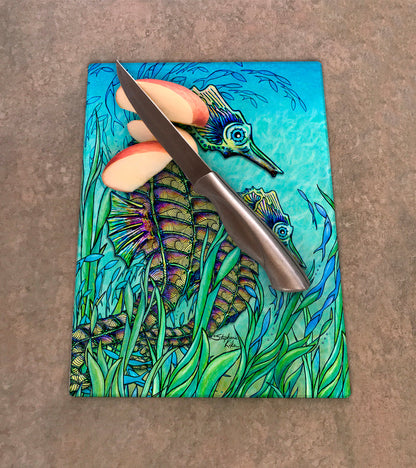 Seahorses Cutting Board