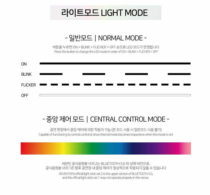 SEVENTEEN - Official Carat Bong Lightstick Ver. 2 (Standard or Express Shipping) - K-STAR