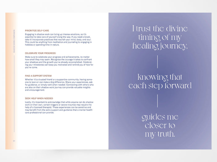 Shadow Work Companion: A Journal for Healing, Clarity, and Peace
