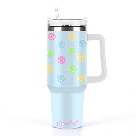 Sherbet Smiley 30oz Tumbler with Handle