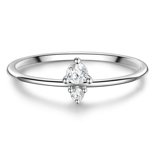 Silber Ring mit Zirkonia