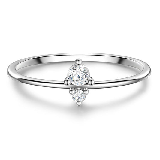 Silber Ring mit Zirkonia