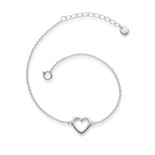 Silberarmband Herz