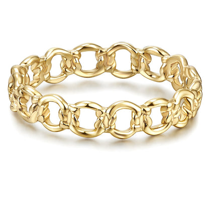 Silberring goldfarben