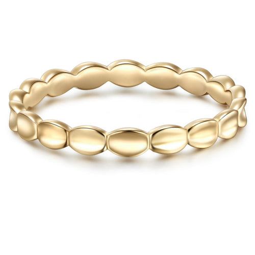 Silberring plain gold