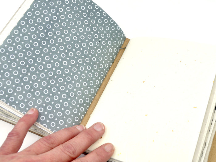 Silver Dollar One of a Kind Leather Journal