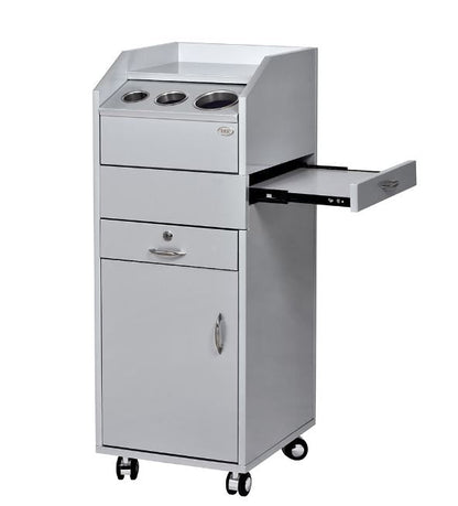 Simplex Trolley Cart DIR by DIR: lockable salon cart with drawers, sorting holes, and wheels.