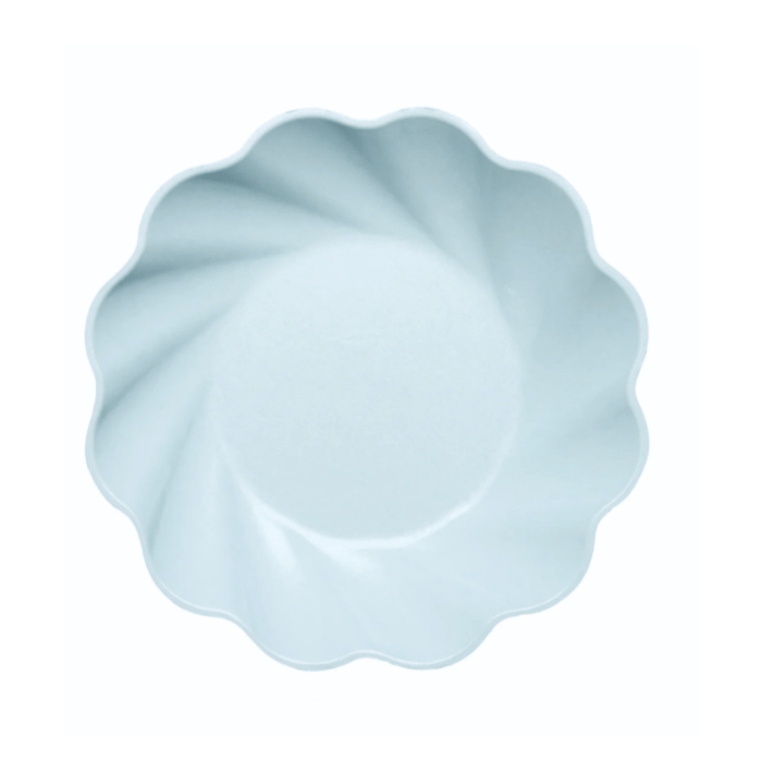 Sophistiplate Party Simply Eco Salad Plates - Sky Blue