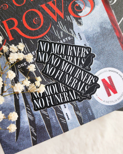 Six of Crows Stickers Bundle of 4 - The Bean Workshop - book lover gift, Bookish Gift, bookish sticker, Crooked Kingdom, die cut sticker, fantasy sticker, Grishaverse, Inej Ghafa, Kaz Brekker, leigh bardugo, six of crows, Six of Crows merch, sticker, sticker bundle