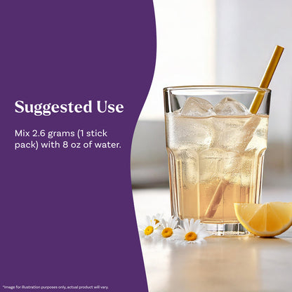 Sleep & Restore Melatonin Free Calming Drink Mix (Lemon Chamomile Flavor)