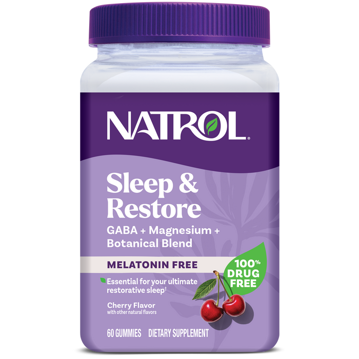 Natrol Sleep & Restore Melatonin-Free Gummies, 60ct Bottle
