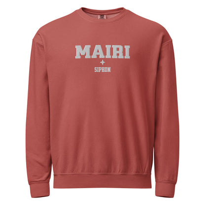 Sloane Mairi Siphon Embroidered Fleece Crewneck Sweatshirt - The Bean Workshop - Basgiath, Booktok, Cozy Reader, Embroidered Bookish Sweatshirt, Empyrean Series, Fantasy Apparel, Fourth Wing Merch, Iron Flame, Mairi Siphon Fleece Sweatshirt, Premium, Romantasy, Signet Power, sweatshirt, White Embroidery