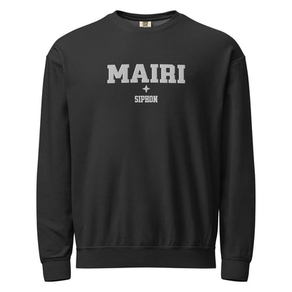 Sloane Mairi Siphon Embroidered Fleece Crewneck Sweatshirt - The Bean Workshop - Basgiath, Booktok, Cozy Reader, Embroidered Bookish Sweatshirt, Empyrean Series, Fantasy Apparel, Fourth Wing Merch, Iron Flame, Mairi Siphon Fleece Sweatshirt, Premium, Romantasy, Signet Power, sweatshirt, White Embroidery