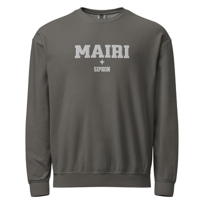 Sloane Mairi Siphon Embroidered Fleece Crewneck Sweatshirt - The Bean Workshop - Basgiath, Booktok, Cozy Reader, Embroidered Bookish Sweatshirt, Empyrean Series, Fantasy Apparel, Fourth Wing Merch, Iron Flame, Mairi Siphon Fleece Sweatshirt, Premium, Romantasy, Signet Power, sweatshirt, White Embroidery