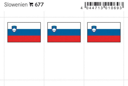 Slovenia Flag Labels