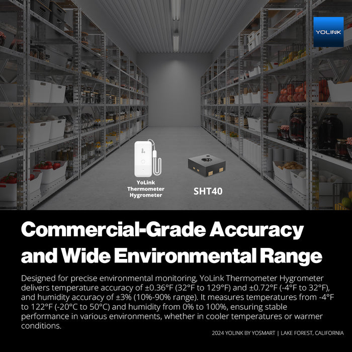 commercial-grade accuracy and wide environmental range