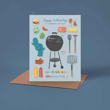 Inklings Paperie Smokin' Hot Dad Father's Day Card