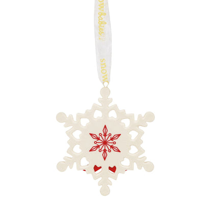 Snowflake Kisses ornament
