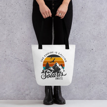 Solaris Awaits Tote Bag - The Bean Workshop - Air Awakens, Bookish Accessories, Elise Kova, Elise Kova Merch, Solaris Awaits, Tote Bags, Totes, Vhalla Yarl Solaris