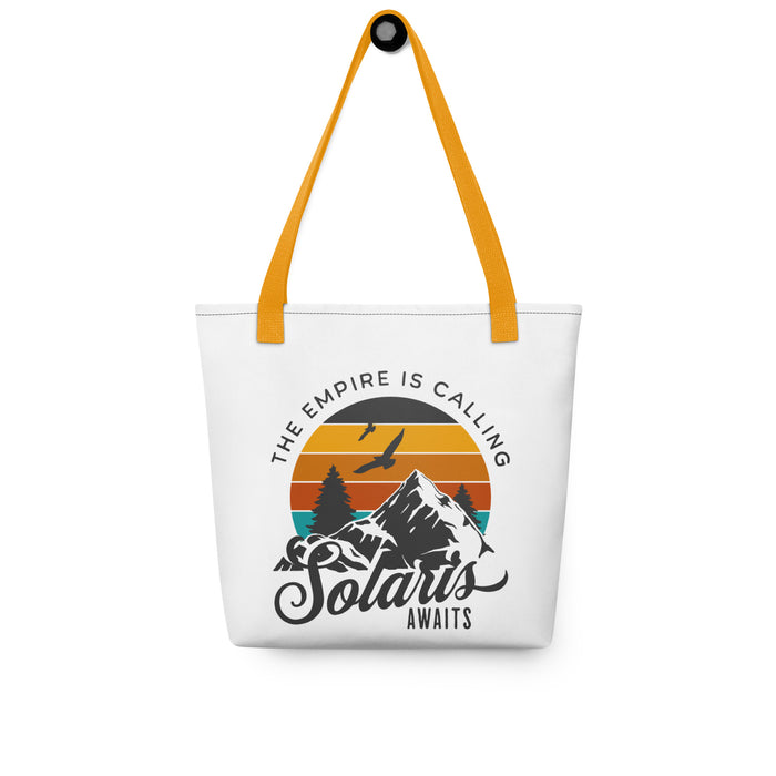 Solaris Awaits Tote Bag - The Bean Workshop - Air Awakens, Bookish Accessories, Elise Kova, Elise Kova Merch, Solaris Awaits, Tote Bags, Totes, Vhalla Yarl Solaris