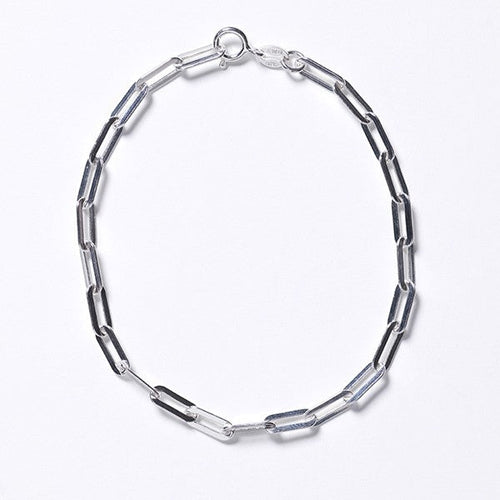 Southern Gates® Rectangle Paperclip Bracelet Italian Bracelets Rectangle Paperclip Bracelet Available Lengths: 7" & 8" Necklaces also available. 925 Sterling Silver Made in Italy