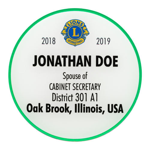 SPOUSE OF DISTRICT OFFICER BADGE