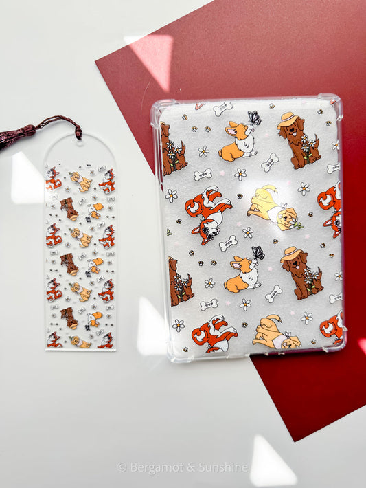 Spring Pups Kindle Case and/or Bookmark [Combined Listing]