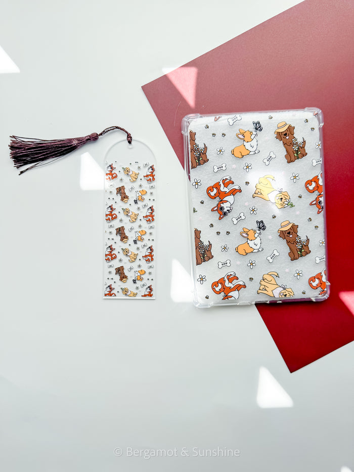 Spring Pups Kindle Case and/or Bookmark [Combined Listing]