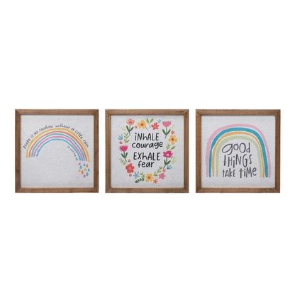 Square Pinewood Wall Décor