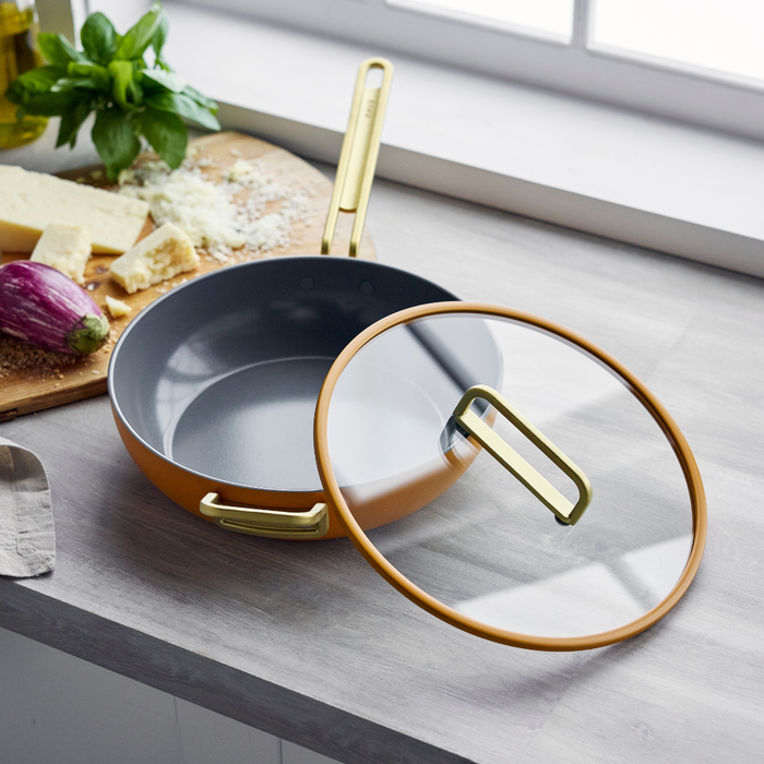 Stanley Tucci™<br> Ceramic Non-Stick 29cm Stanley Pan Junior | Roma Gold