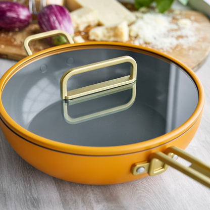 Stanley Tucci™<br> Ceramic Non-Stick 29cm Stanley Pan Junior | Roma Gold