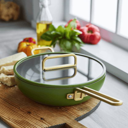 Stanley Tucci™<br> Ceramic Non-Stick 29cm Stanley Pan Junior | Tuscan Olive