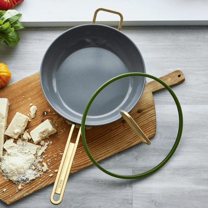 Stanley Tucci™<br> Ceramic Non-Stick 29cm Stanley Pan Junior | Tuscan Olive