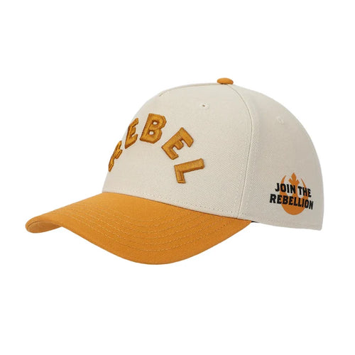 Star Wars - Rebel Men's Off-white & Orange A-Frame Snapback Hat