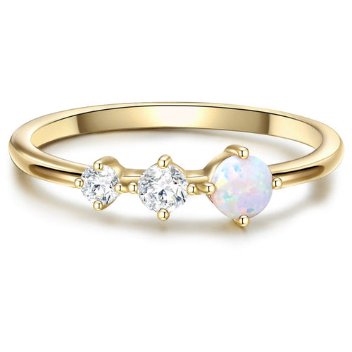 Steinring gold