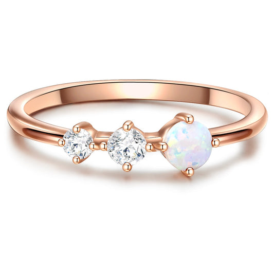 Steinring roségold