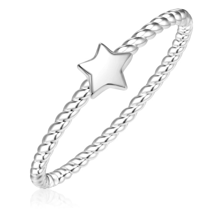 Sternring Silber
