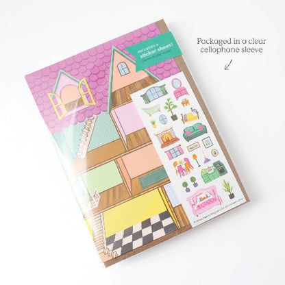 Inklings Paperie Sticker Scene Card - Dollhouse