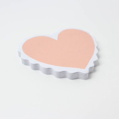 Inklings Paperie Sticky Notes - Scalloped Heart