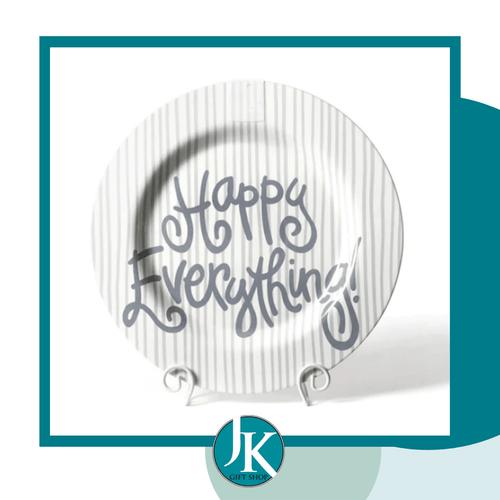Stone Skinny Stripe Big Happy Everything Round Platter
