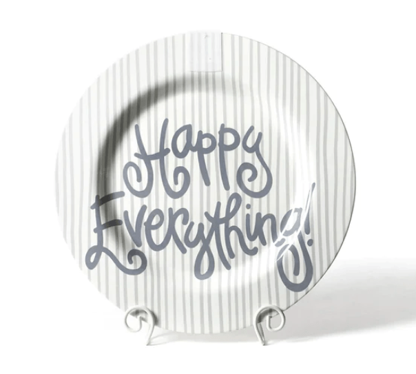 Stone Skinny Stripe Big Happy Everything Round Platter
