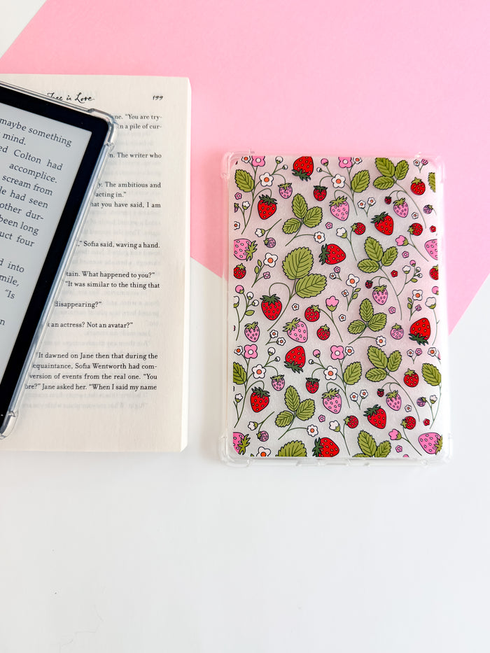 Strawberry Fields Kindle Case and/or Bookmark [Combined Listing] – Cute E-Reader Cover