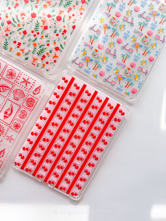 Striped Cherries Kindle Paperwhite Case – Cute E-Reader Cover
