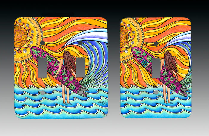 Summer Sun Light Switch Cover