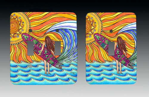 Summer Sun Light Switch Cover