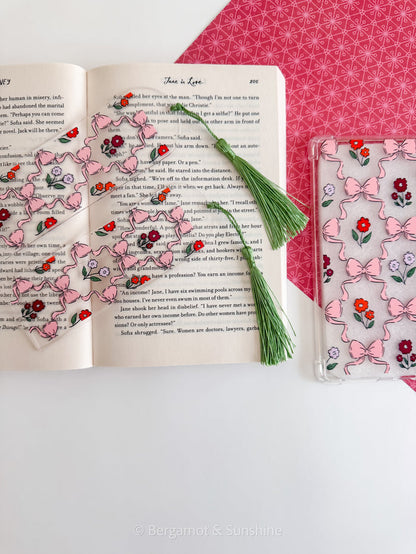 Sweet Peony Kindle Case and/or Bookmark [Combined Listing] – Floral E-Reader Cover