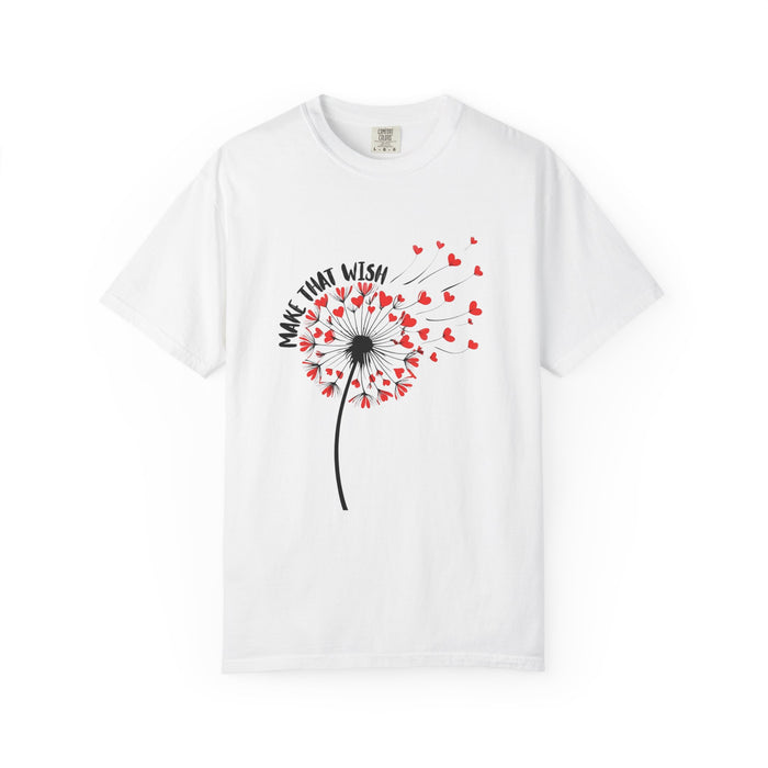 T-Shirt — 'Make That Wish' Dandelion Heart Graphic Tee - Fun Tee - New